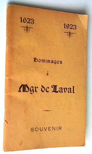1623-1923. Hommages à Mgr de Laval. Souvenir