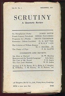 Scrutiny a Quarterly Review (Vol. II, No. 3, December 1933)