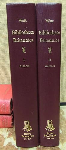 Bibliotheca Britannica: Authors-Two Volume Set