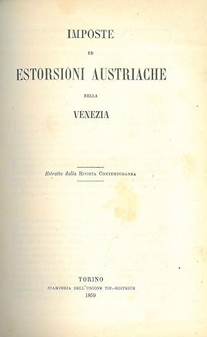 Imposte ed estorsioni austriache nella Venezia