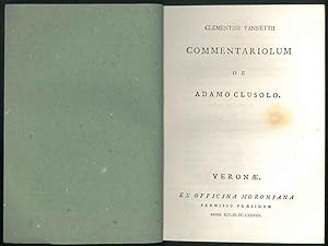 Clementini Vannettii commentariolum de Adamo Clusolo