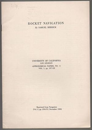 Space Rocket Trajectories. University of California Los Angeles. Astronomical Papers, No. 10. [Re...