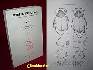 FAUNE DE MADAGASCAR N° 73 , 1ère partie : Insectes , Coléoptères, Melolonthidae ----------- [ Pub...