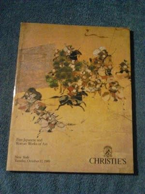 Christie's New York Fine Japanese and Korean Works of Art Tuesday October 17, 1989
