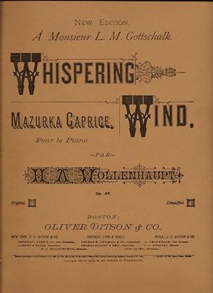 THE WHISPERING WIND. MAZURKA CAPRICE. OP. 38.