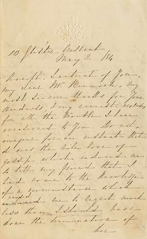 Julia Pardoe 3 page letter
