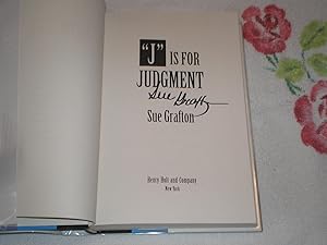 J Is for Judgment: *SIGNED*
