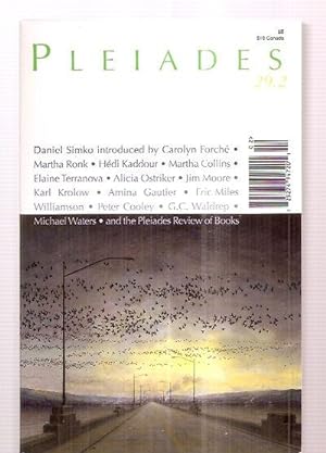 Pleiades A Journal of New Writing Volume 29 Number 2 2009