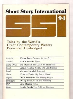 Short Story International 94 Volume 16 Number 94 October 1992 Tales by World's Great Contemporary...