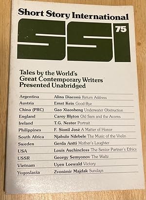 Short Story International #75 Volume 13 Number 76 August 1989 Tales by the World's Great Contempo...