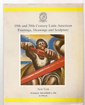 CHRISTIE'S 19TH AND 20TH CENTURY LATIN AMERICAN PAINTINGS, DRAWINGS AND SCULPTURE: NEW YORK TUESD...