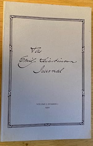 The Emily Dickinson Journal Volume 1, Number 1 1992