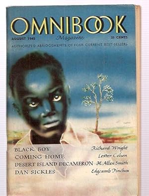 OMNIBOOK MAGAZINE VOL. 7 NO. 9; AUGUST 1945 [BLACK BOY + DESERT ISLAND DECAMERON + DAN SICKLES + ...