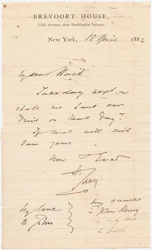 1886 Sir Henry Irving Autograph Letter Signed