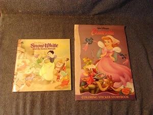 Walt Disney's Snow White and the Seven Dwarfs (Golden Look-Look Book) / Cinderella Coloring Stick...