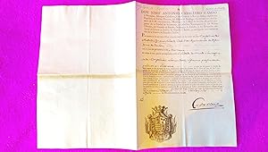 DISTINCION Y VENTAJA, CABO INFANTERIA BORBON, IGNACIO SALVATO, FIRMA CABALLERO 1807