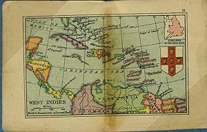 West Indies Map from the Smallest Atlas Ever Published