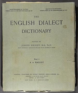 The English dialect dictionary being the complete vocabulary of all the dialect words still in us...