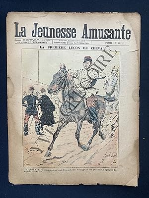 LA JEUNESSE AMUSANTE-N°11-1899-"LA PREMIERE LECON DE CHEVAL"-PAR CARAN D'ACHE