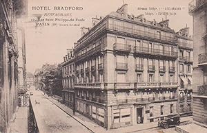 Carte postale : PARIS, Hôtel Bradford (10 rue Saint-Philippe-du-Roule, Paris VIIIe)