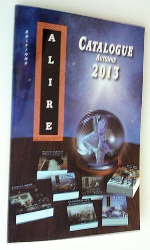 Éditions Alire Catalogue automne 2013