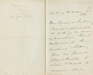 Autographed Signed Letter (ASL) of Edward Law, 1st Earl of Ellenborough