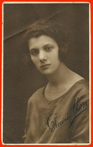 Pierina Chiesa : Photographic portrait, signed & dated 1923