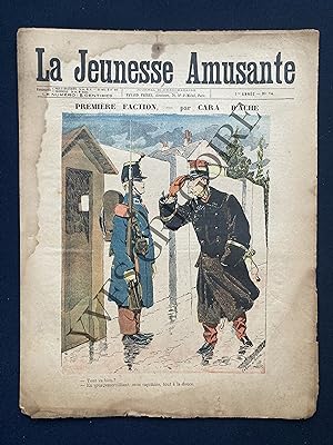 LA JEUNESSE AMUSANTE-N°74-1897-"PREMIERE FACTION"-PAR CARAN D'ACHE