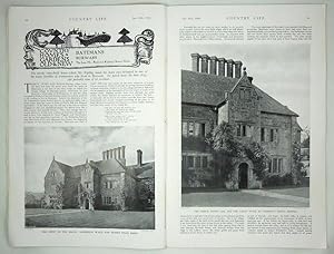 Original Issue of Country Life Magazine Dated January 25th 1936, with a Main Feature on Batemans,...