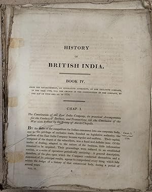 The history of British India. Volume II