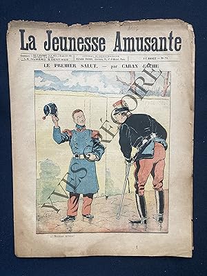 LA JEUNESSE AMUSANTE-N°71-1897-"LE PREMIER SALUT"-PAR CARAN D'ACHE