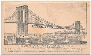 The Great East River Suspension Bridge Connecting the Cities of New York & Brooklyn