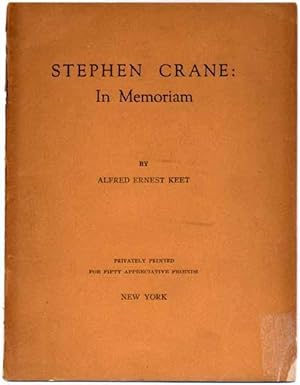 Stephen Crane: In Memoriam