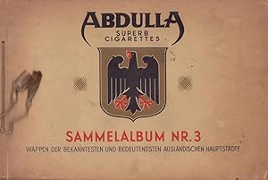 Abdulla Superb Cigarettes Sammelalbum NR. 3. Wappen der bekanntesten und bedeutendsten ausländisc...
