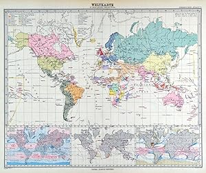 WELTKARTE. "Weltkarte in Mercators Projection".