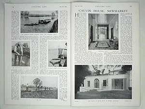 Original Issue of Country Life Magazine Dated May 17th 1930 with an article on Calvin House, Newm...