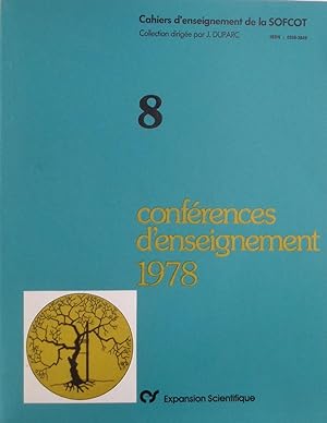 Conférences d'enseignement 1978 (Cahiers d'enseignement de la SOFCOT 7)