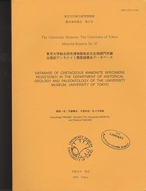 Database of Cretaceous Ammonite Specimens Registered in the Department of Historical Geology and ...