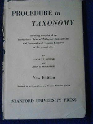 Procedure in Taxonomy (New Edition)