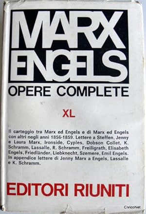 OPERE COMPLETE VOL.40 XL. CARTEGGIO: LETTERE. GENNAIO 1856 DICEMBRE 1859