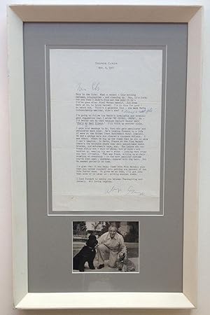 Framed Typed Letter Signed about show business