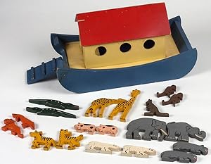 Vintage Noah's Ark and Animals by Tiger Toys of Petersfield, UK