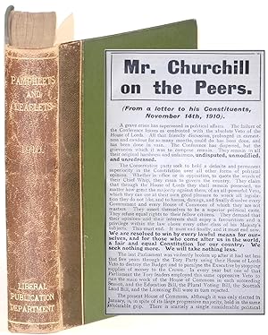 Mr. Churchill on the Peers by Winston S. Churchill, original 1910 leaflet, bound in Pamphlets & L...
