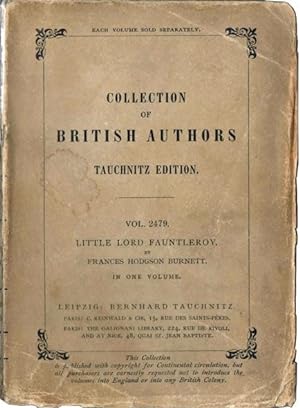 Little Lord Fauntleroy. Collection of British Authors. Tauchnitz Edition. Vol. 2479