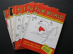 FILM WORLD Audio-Visual Trade Magazine - 1950 Complete Year of 12 Issues January-December