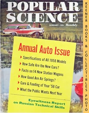 Popular Science Monthly Magazine, January 1958: Vol. 172, No. 1 : Mechanics - Autos - Homebuilding