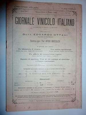 IL GIORNALE VINICOLO ITALIANO Anno 29 Casale Monferrato,22 Febbraio 1903 n.° 8