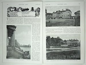 Original Issue of Country Life Magazine Dated August 18th 1923, with a Main Feature on Foremark i...