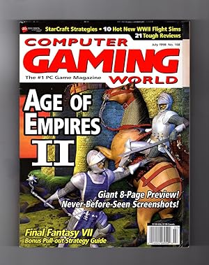 Computer Gaming World - July, 1998, No. 168. Age of Empires II; Final Fantasy VII; Unreal; Starcr...