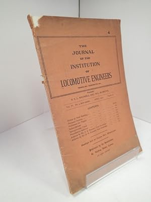 The Journal of the Institution of Locomotive Engineers, Vol VI, No.4, April 1916